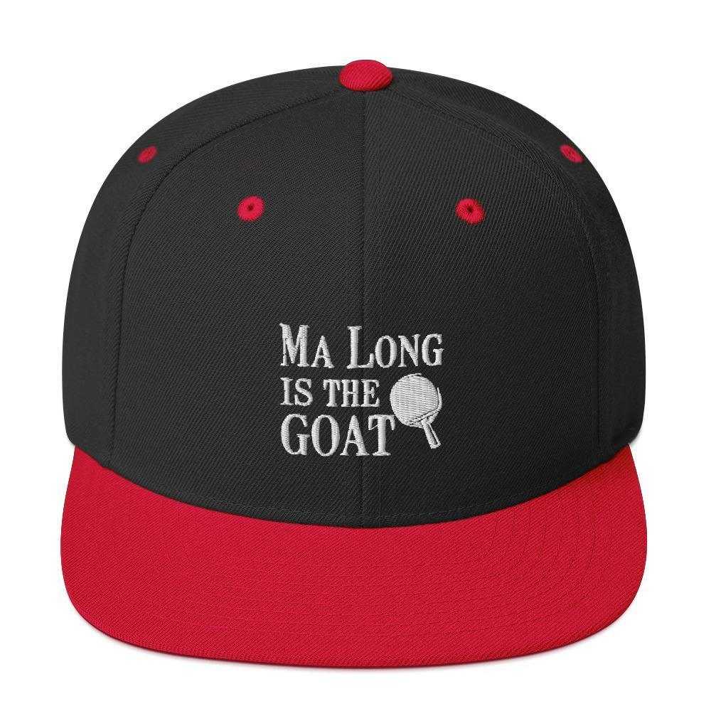 Ma Long is The GOAT Snapback Hat - Table Tennis Hub
