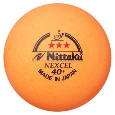 Nittaku Nexcel 3 Star 40+ Orange Ball (12 Balls) - Table Tennis Hub