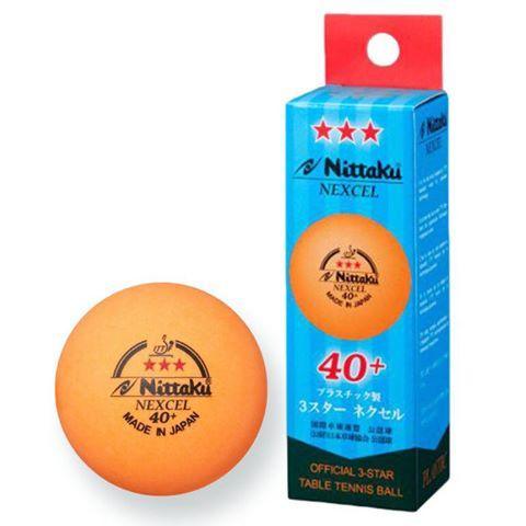 Nittaku Nexcel 3 Star 40+ Orange Ball (12 Balls) - Table Tennis Hub