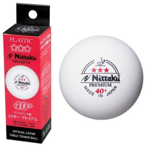 Nittaku Premium 3 Star 40+ Ball, Balls, Nittaku, Nittaku, Table Tennis Hub, 
