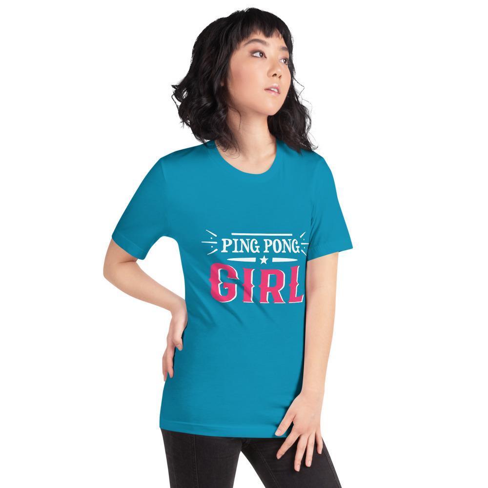 Ping Pong Girl T-Shirt - Table Tennis Hub