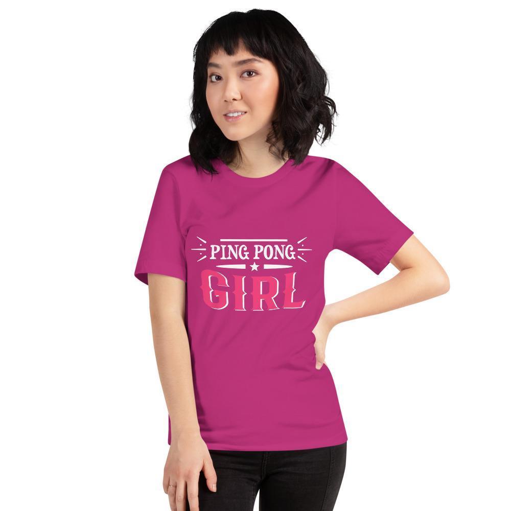 Ping Pong Girl T-Shirt - Table Tennis Hub