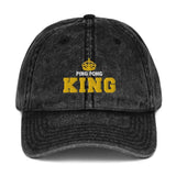 Ping Pong King Vintage Hat, Hats, Table Tennis Hub, Hats, Table Tennis Hub, 