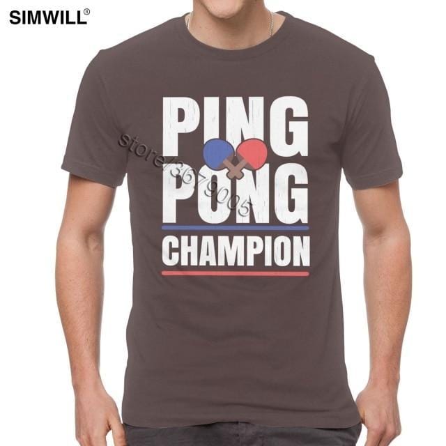 Retro Ping Pong Champion T Shirt - Table Tennis Hub