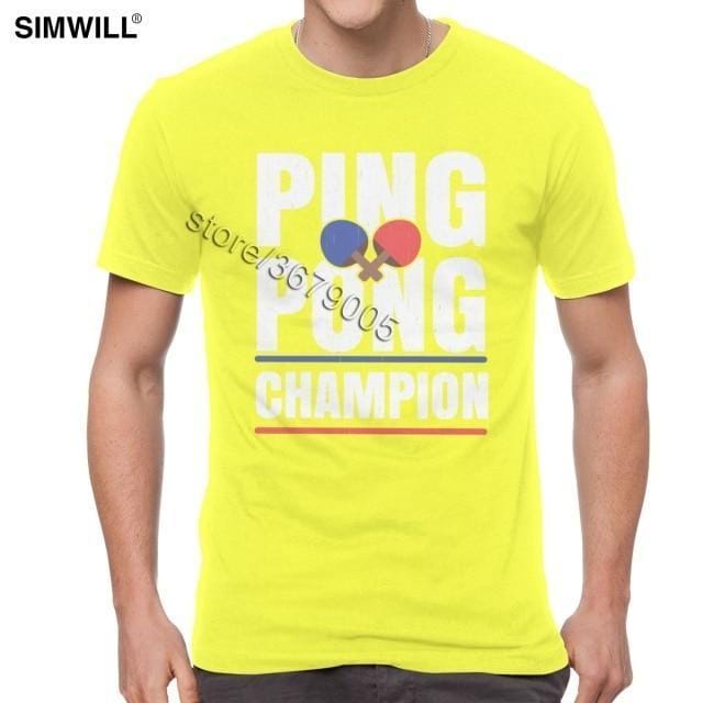 Retro Ping Pong Champion T Shirt - Table Tennis Hub