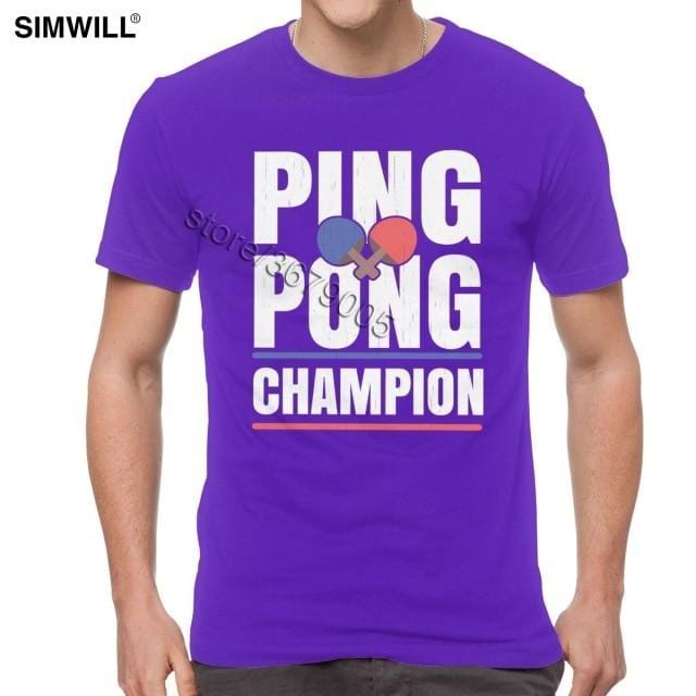 Retro Ping Pong Champion T Shirt - Table Tennis Hub