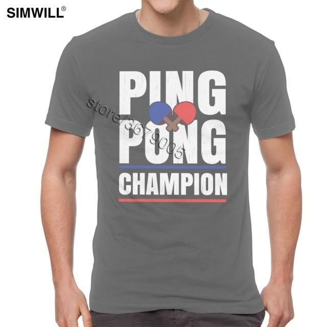 Retro Ping Pong Champion T Shirt - Table Tennis Hub