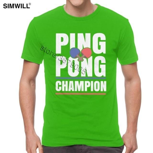 Retro Ping Pong Champion T Shirt - Table Tennis Hub