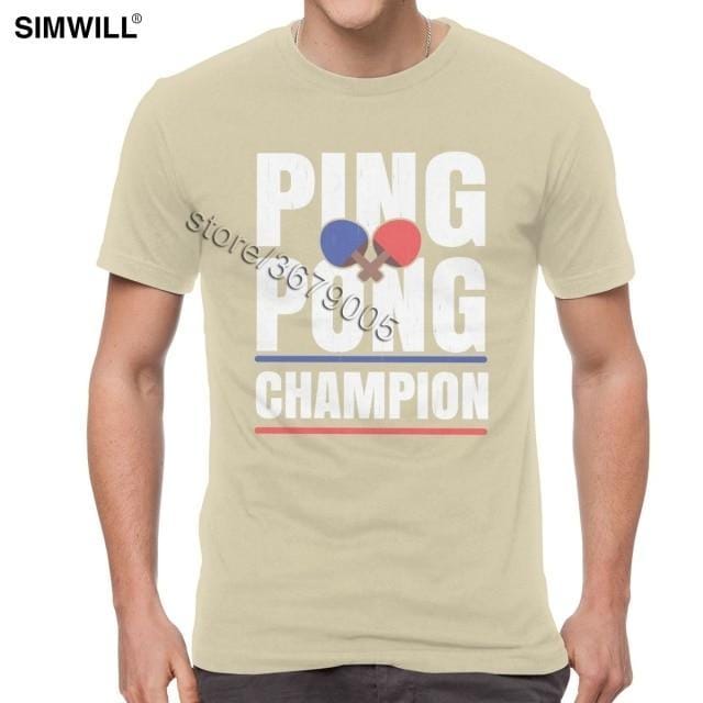 Retro Ping Pong Champion T Shirt - Table Tennis Hub