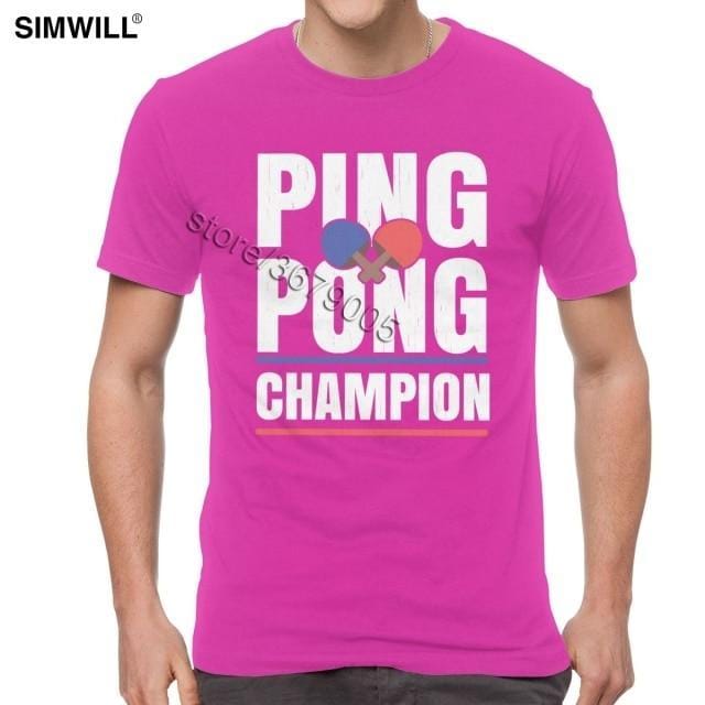 Retro Ping Pong Champion T Shirt - Table Tennis Hub
