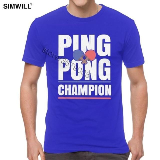Retro Ping Pong Champion T Shirt - Table Tennis Hub