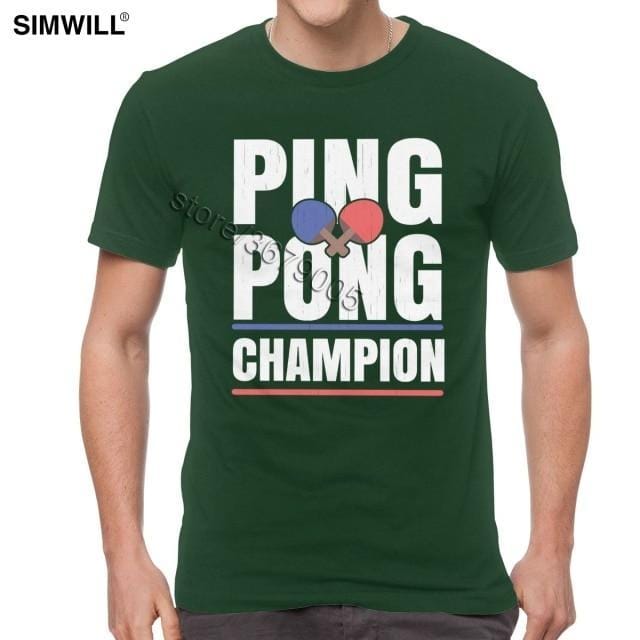 Retro Ping Pong Champion T Shirt - Table Tennis Hub