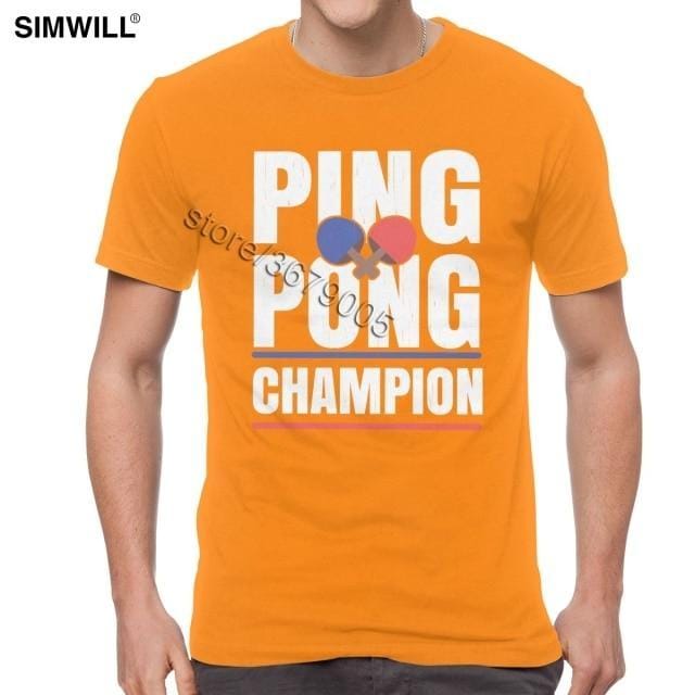 Retro Ping Pong Champion T Shirt - Table Tennis Hub
