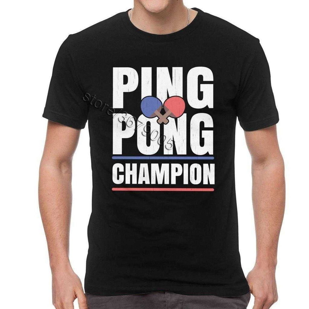 Retro Ping Pong Champion T Shirt - Table Tennis Hub