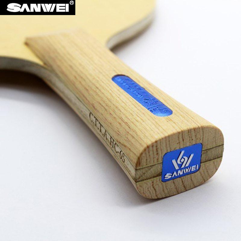 SANWEI HC6S Hino-Carbon Light Weight 5 Ply HINOKI CARBON OFF+ Blade - Table Tennis Hub