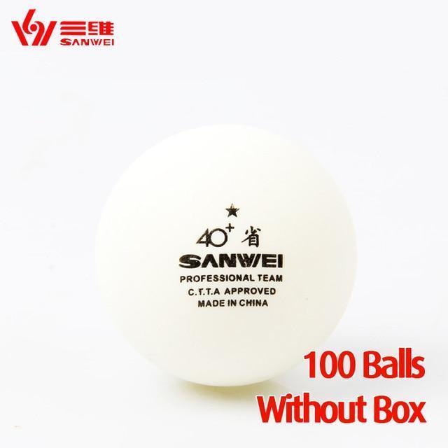 Sanwei Plastic 40+ 1 Star Table Tennis Balls Without Box - Table Tennis Hub
