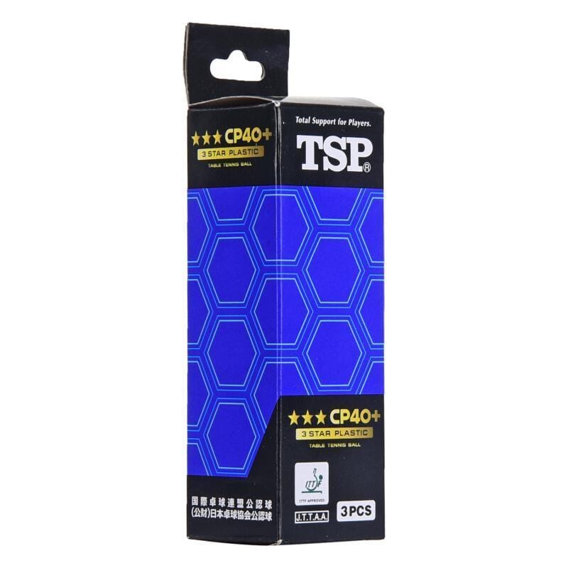 TSP CP40+ Seamed 3-Star Table Tennis Balls x 6 - Table Tennis Hub