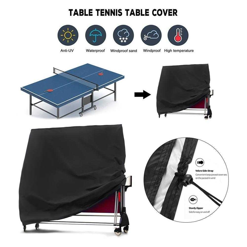 Waterproof Table Tennis Table Protective Cover for Indoor or Outdoor Ping Pong Tables - Table Tennis Hub