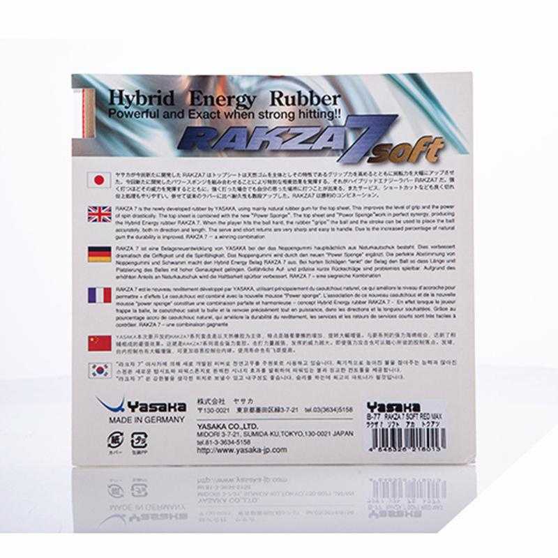 Yasaka Rakza 7 Soft Table Tennis Rubber - Table Tennis Hub